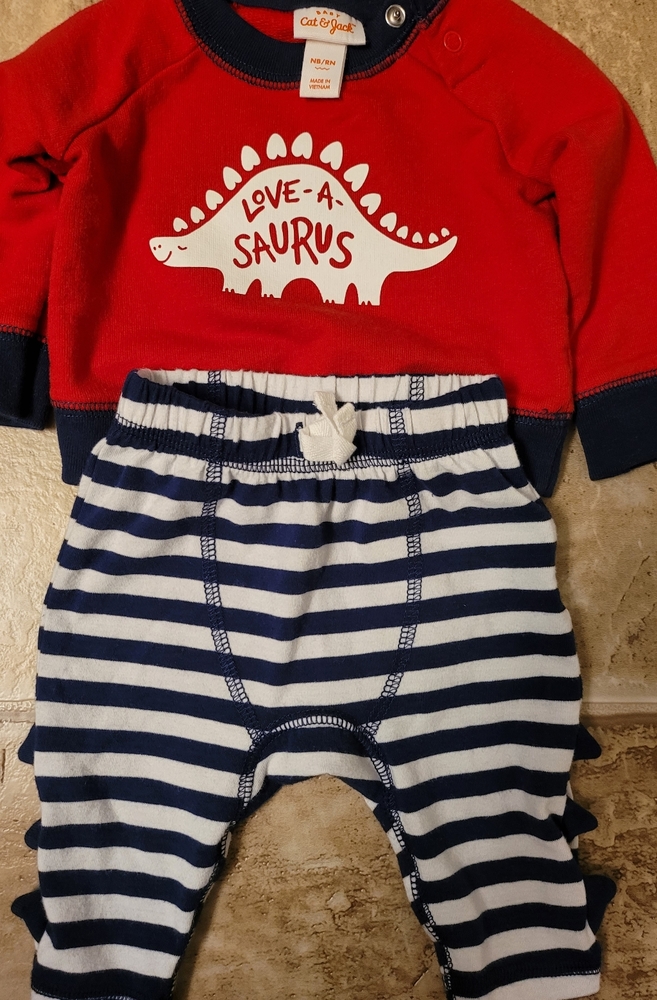 Valentines Day 💞 Baby Cat&Jack Outfit (Newborn)